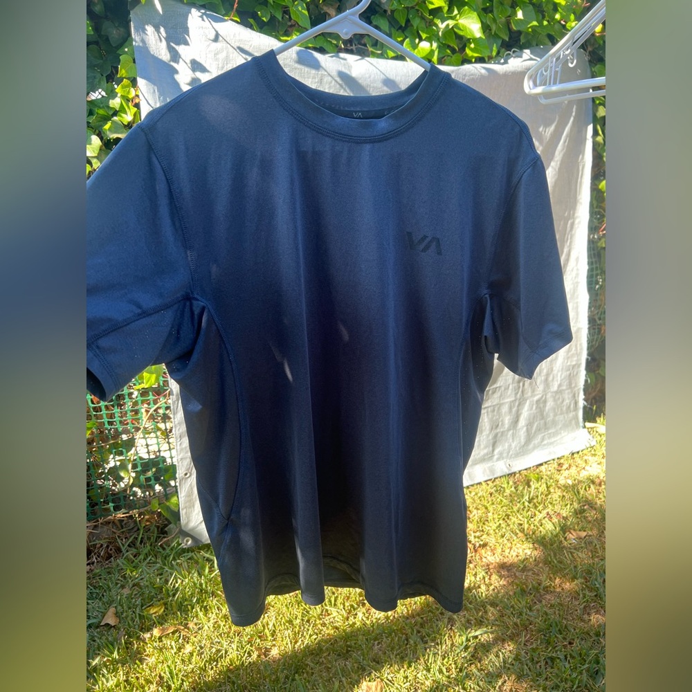 Blue RVCA Sport Vent Performance Tee. Men’s Medium. In used condition.
